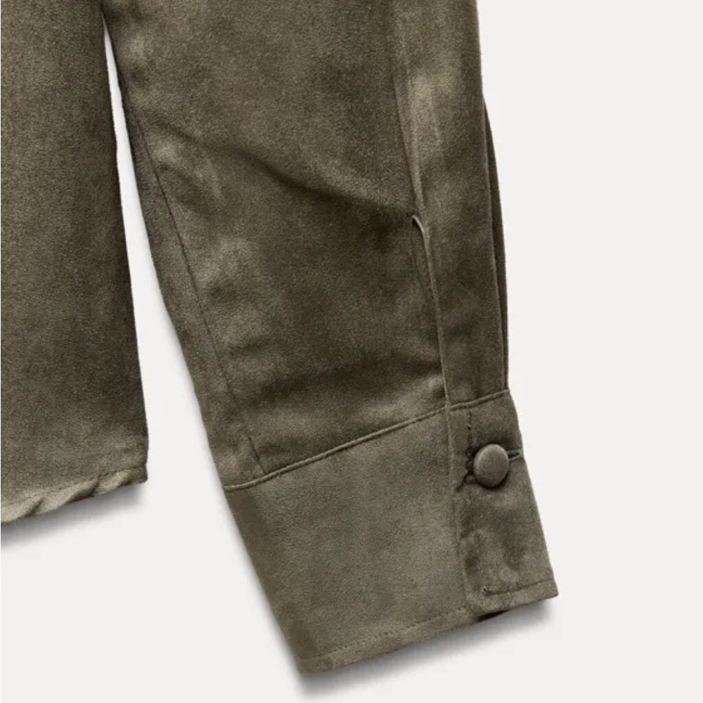 ZARA faux suede shirt 3046/335/505 0804/230 - Picture 4 of 7